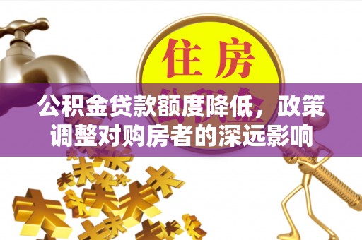 仁德公积金贷款额度降低，政策调整对购房者的深远影响