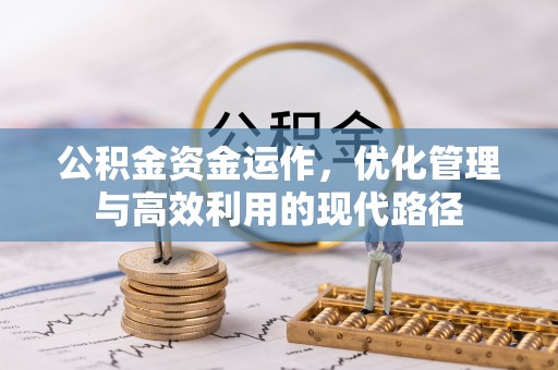 仁德公积金资金运作，优化管理与高效利用的现代路径