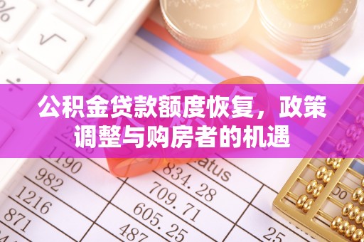 仁德公积金贷款额度恢复，政策调整与购房者的机遇