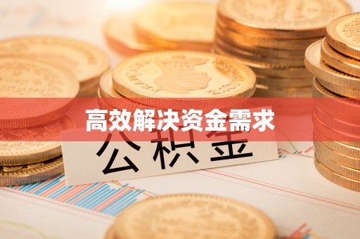仁德高效解决资金需求