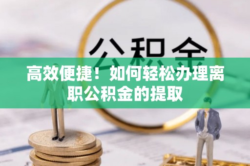 仁德高效便捷！如何轻松办理离职公积金的提取